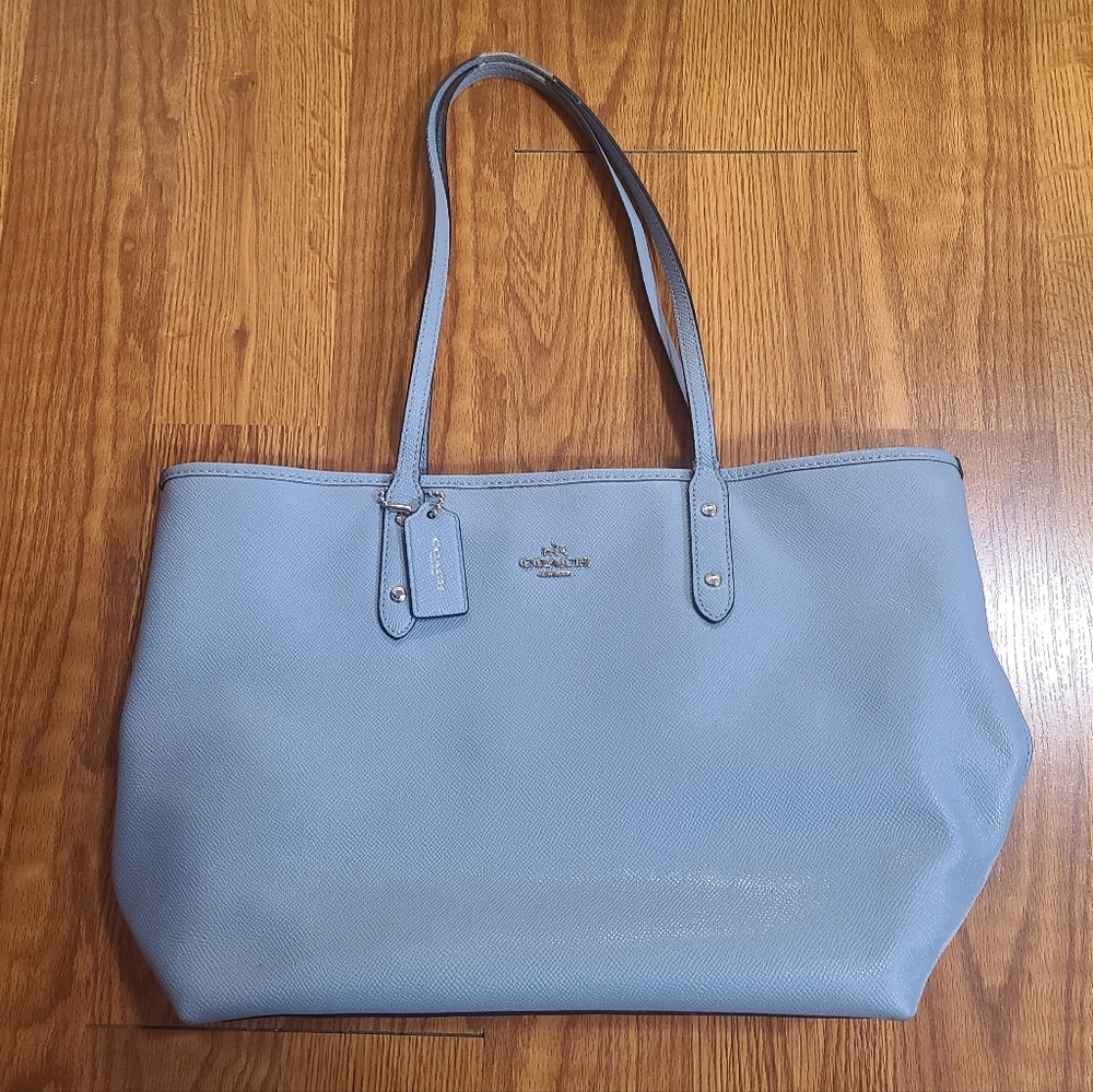 Light Blue Coach Tote Bag